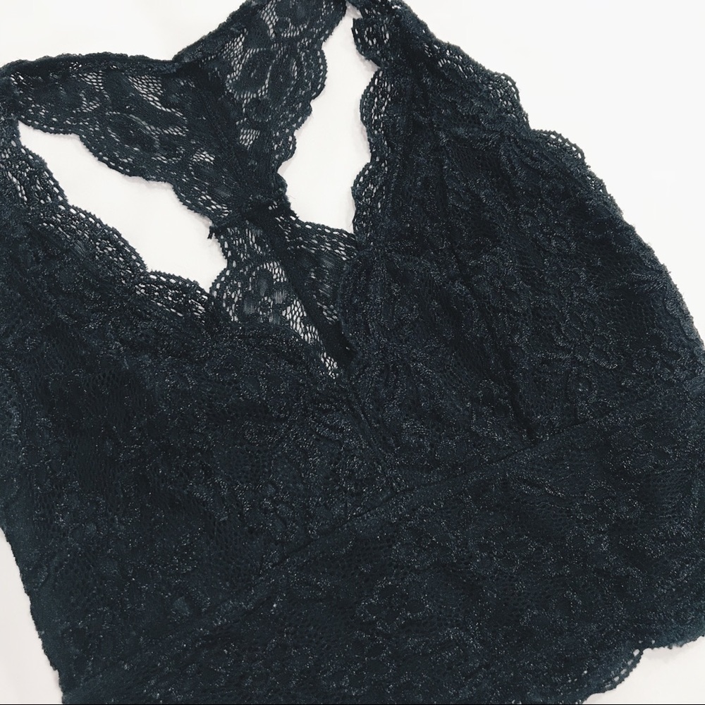 SOLD: Me to We Black Lace Longline Bralette - Picture 4 of 6